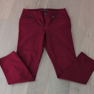 Ralph Lauren Burgundy Straight Leg Jeans